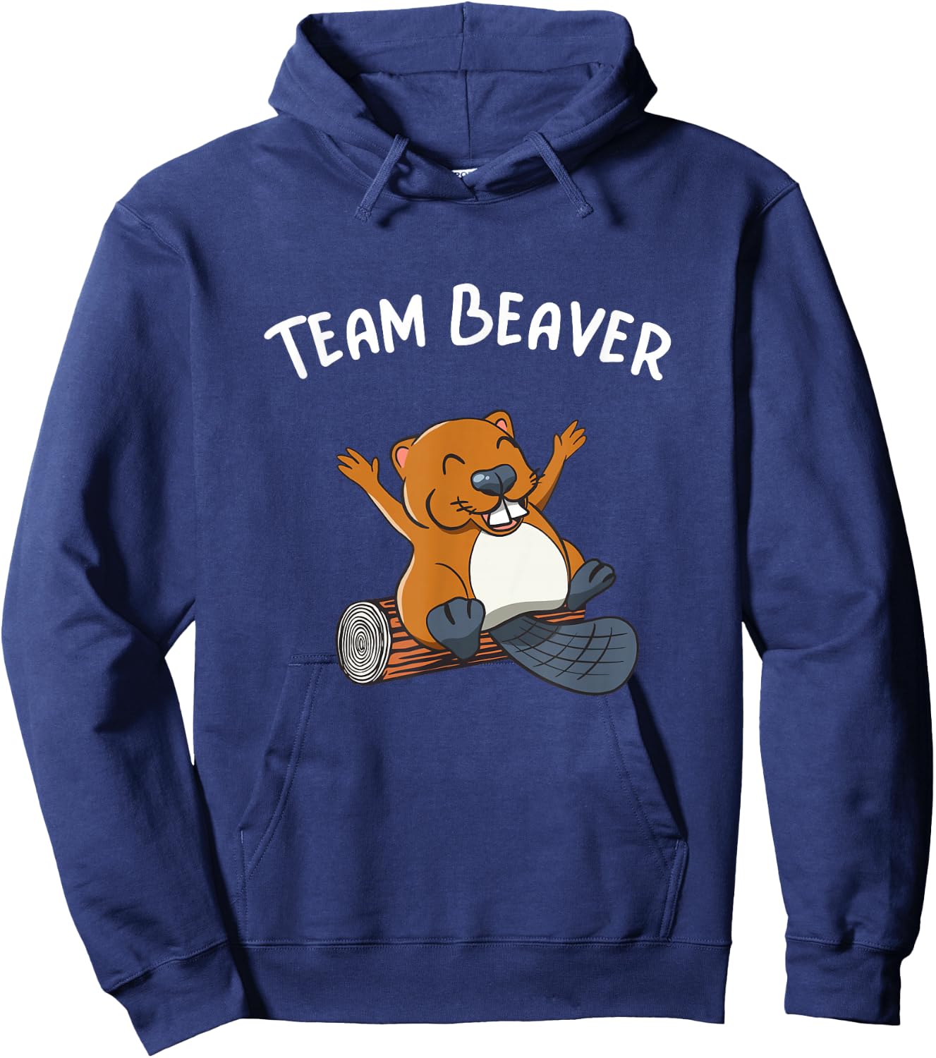 Team Beaver Rodent Cute Animal Funny Beaver Hoodie - Hoodie | Navy