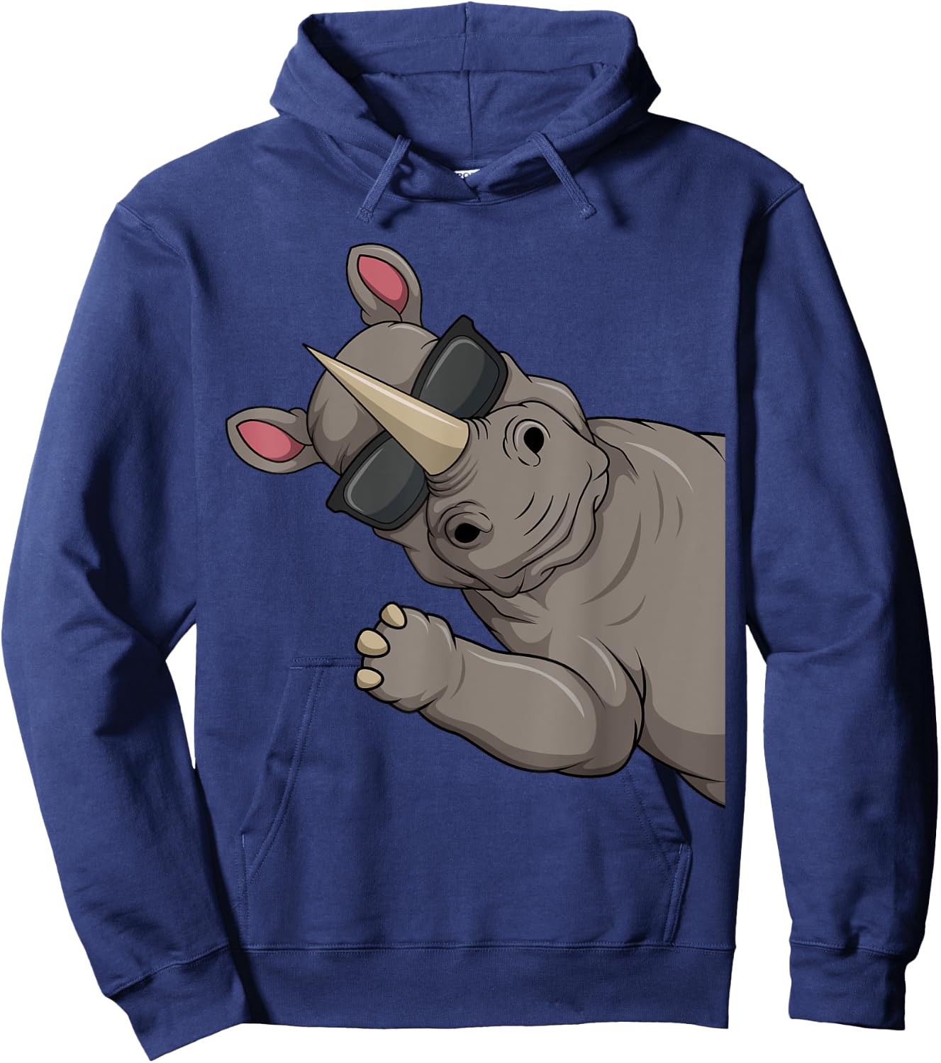 Nashorn Kinder Jungen Damen Hoodie - Hoodie | Navy