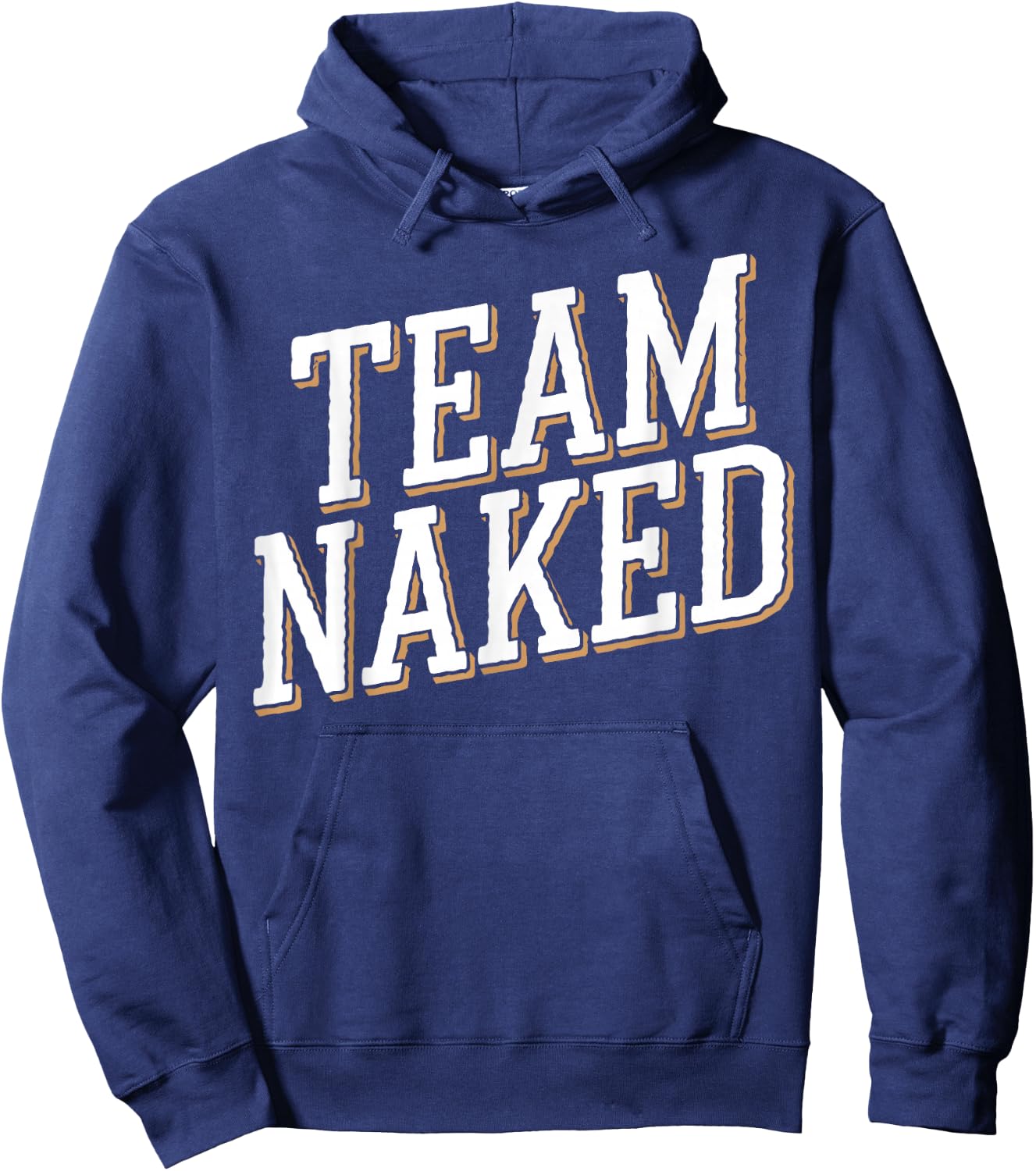 Nudist Camp Team Naked Naturist Hoodie - Hoodie | Navy