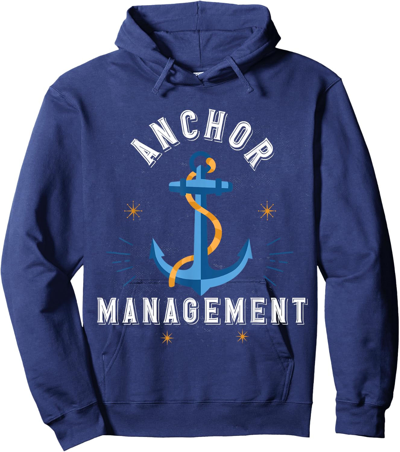 Anchor Management Sailor Boat Ship Anchor Hoodie - Hoodie | Navy