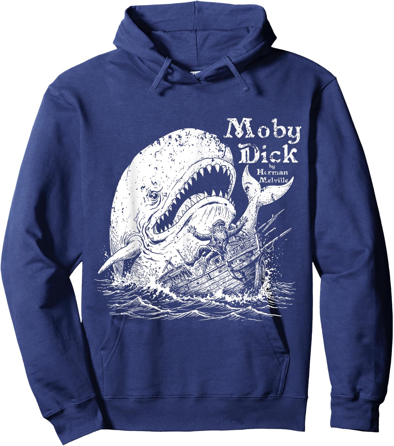 Moby Dick Vintage Hoodie - Hoodie | Navy