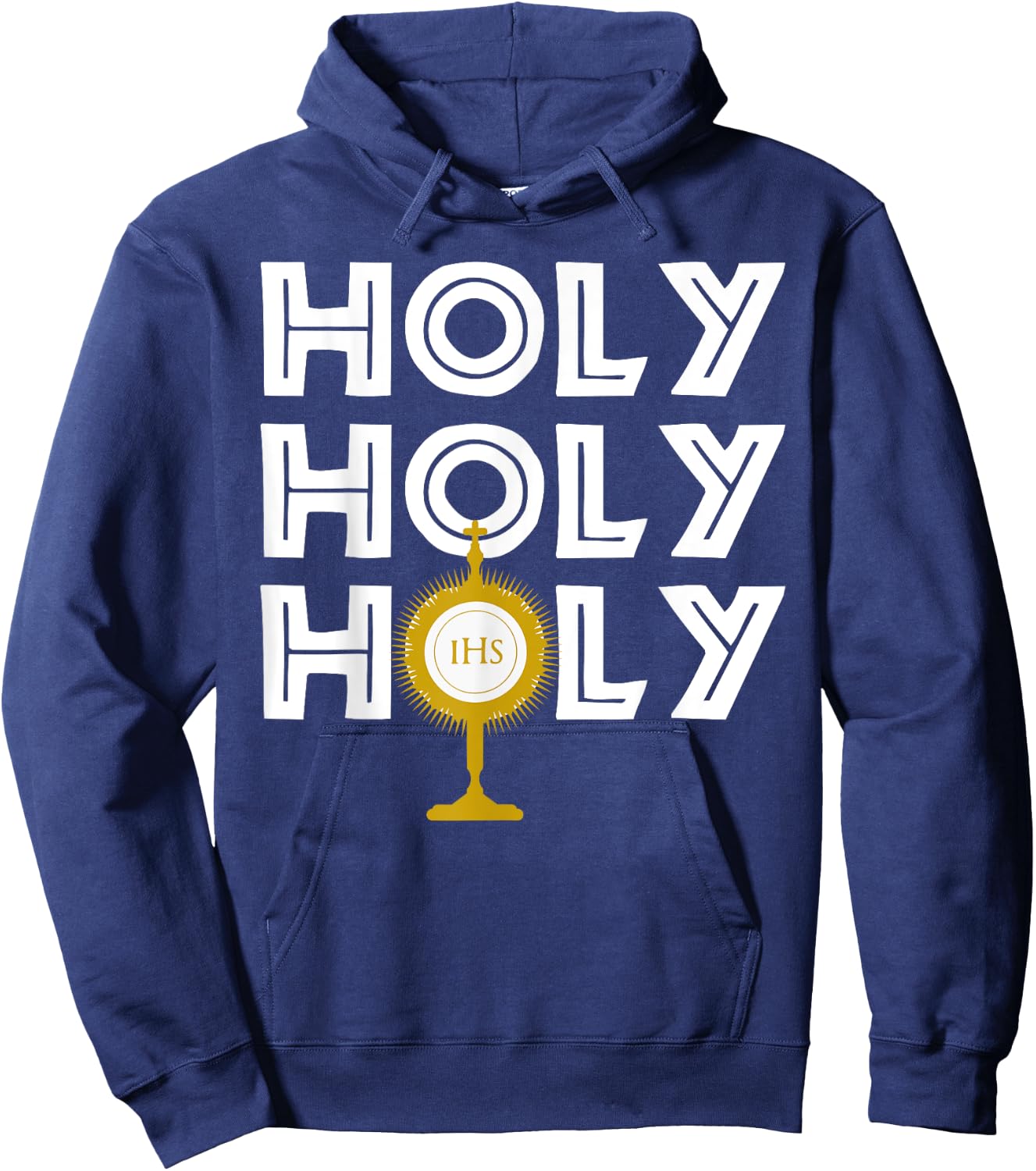 Holy Blessed Sacrament Image - Catholic Church Hoodie - Hoodie | Navy