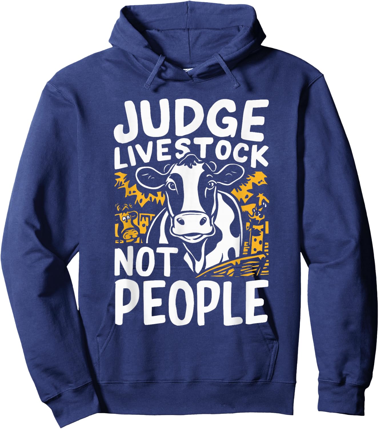 Judge Livestock Not People Hoodie - Hoodie | Navy