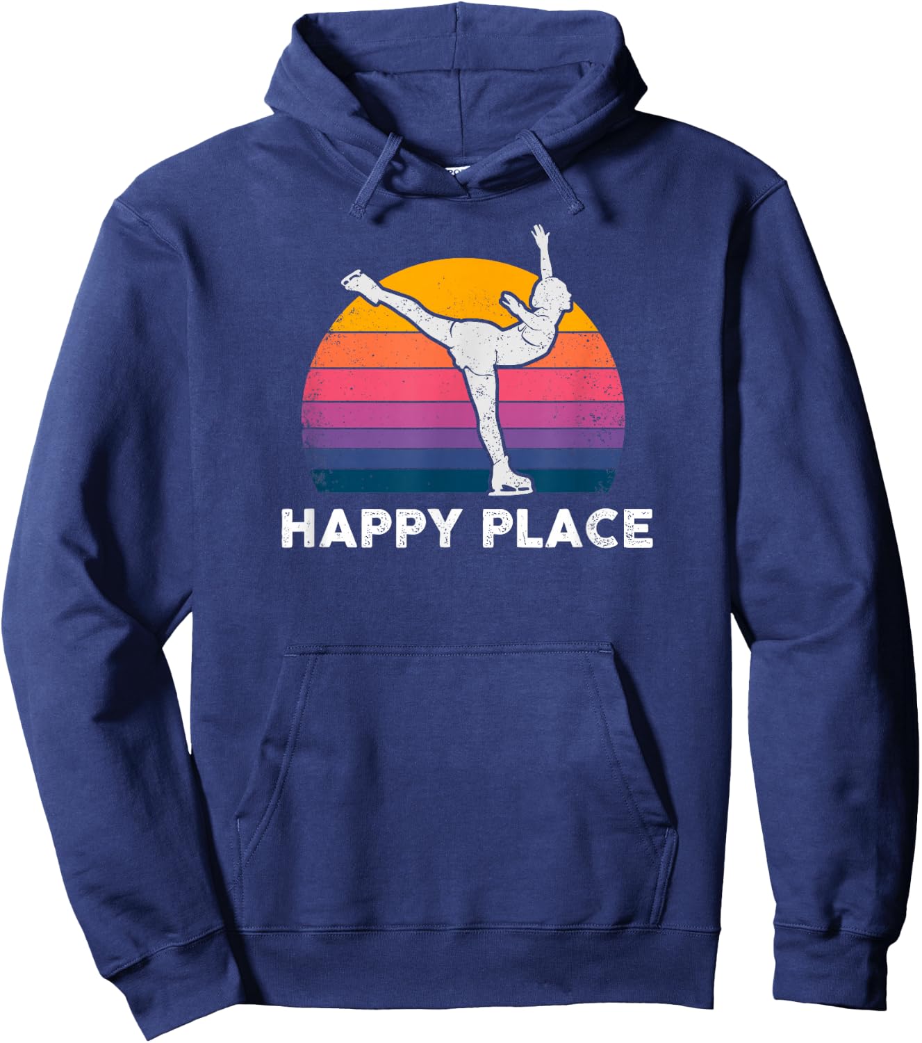 Figure Skating - Happy Place Hoodie - Hoodie | Navy