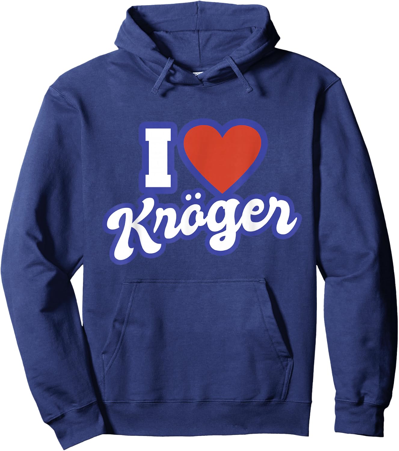 I Love Kröger Hoodie - Hoodie | Navy