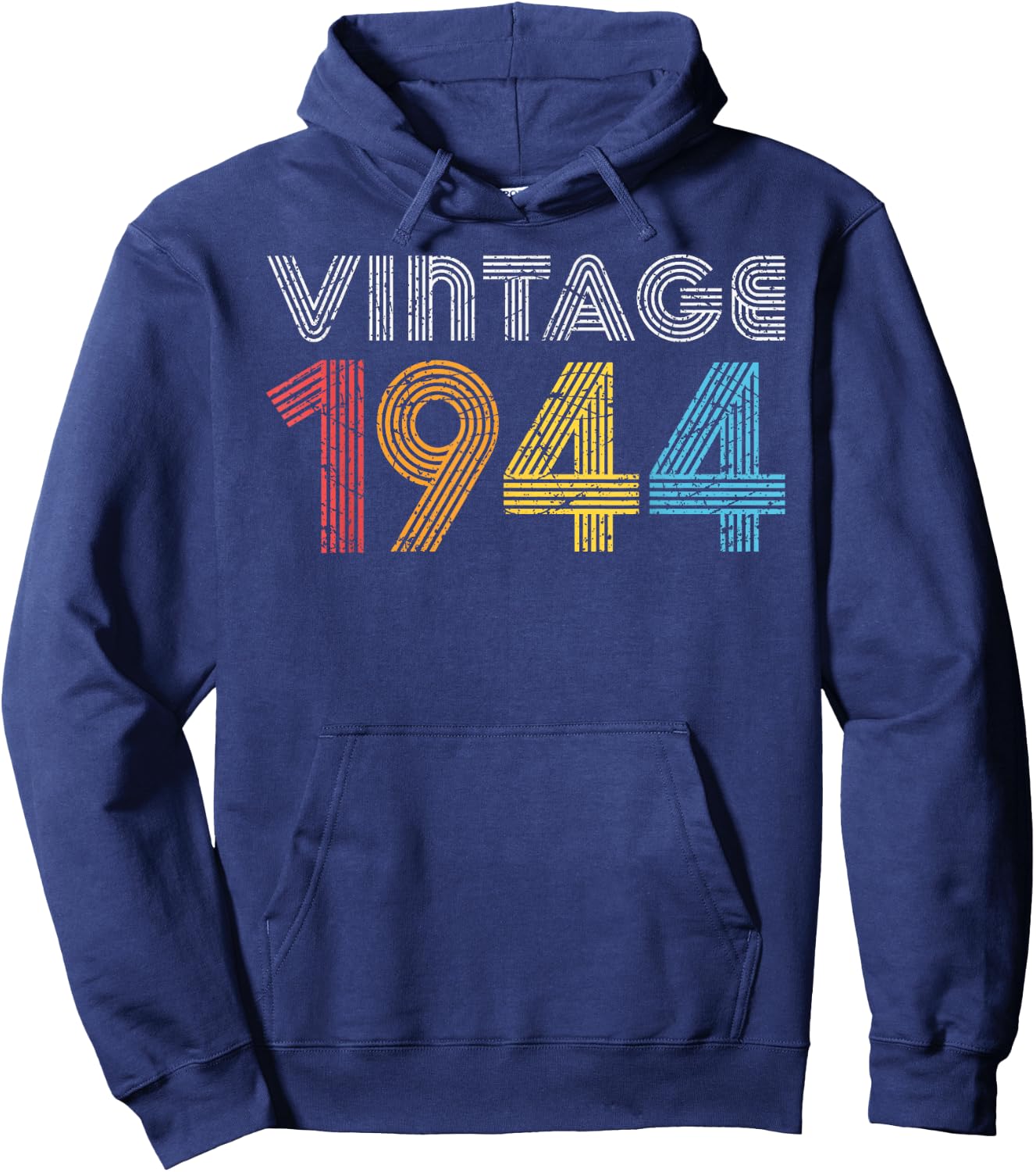 1944. Vintage 1944 Gift Women Made Born in 1944 Hoodie - Hoodie | Navy