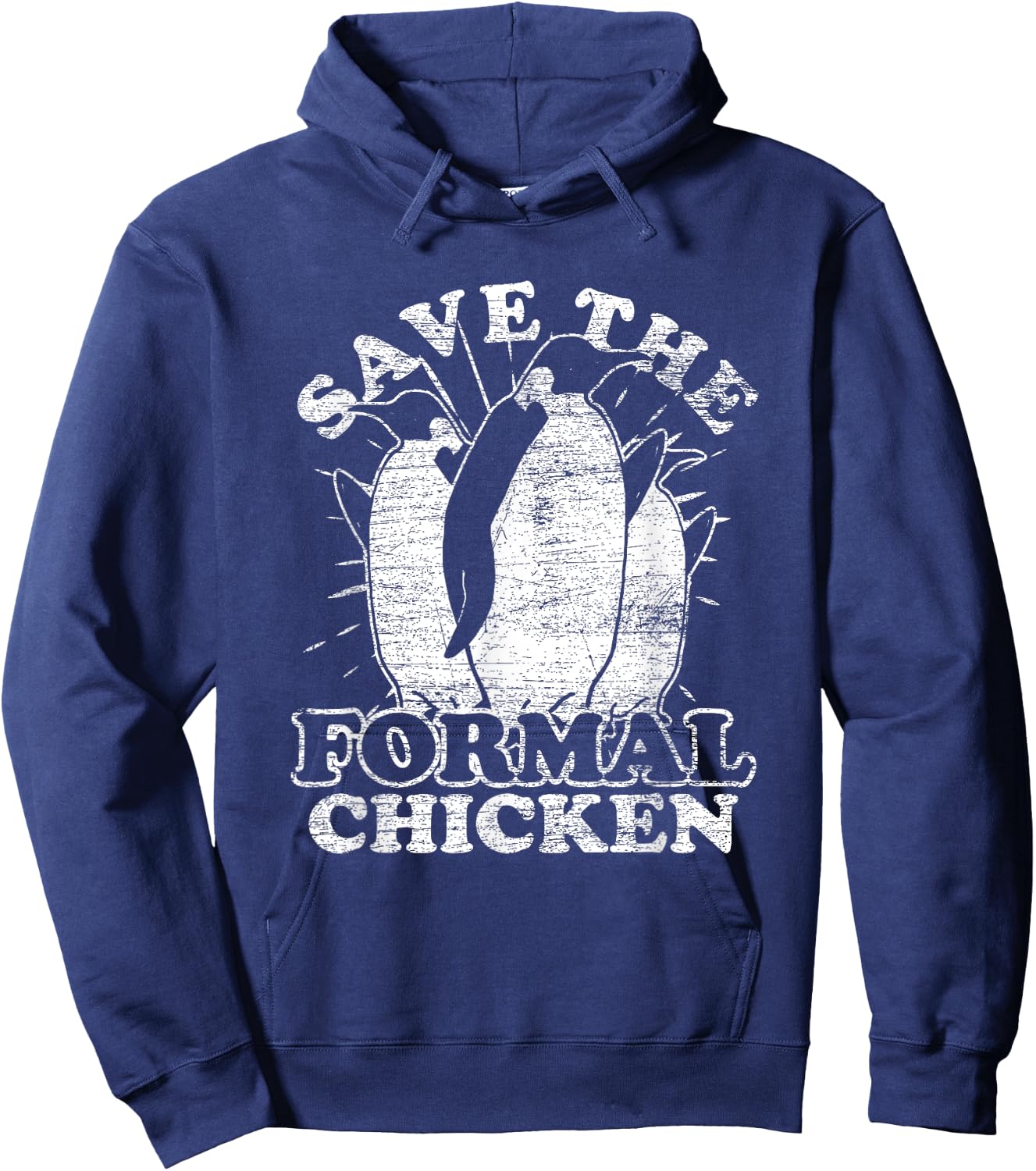 Save The Formal Chicken Penguin Hoodie - Hoodie | Navy