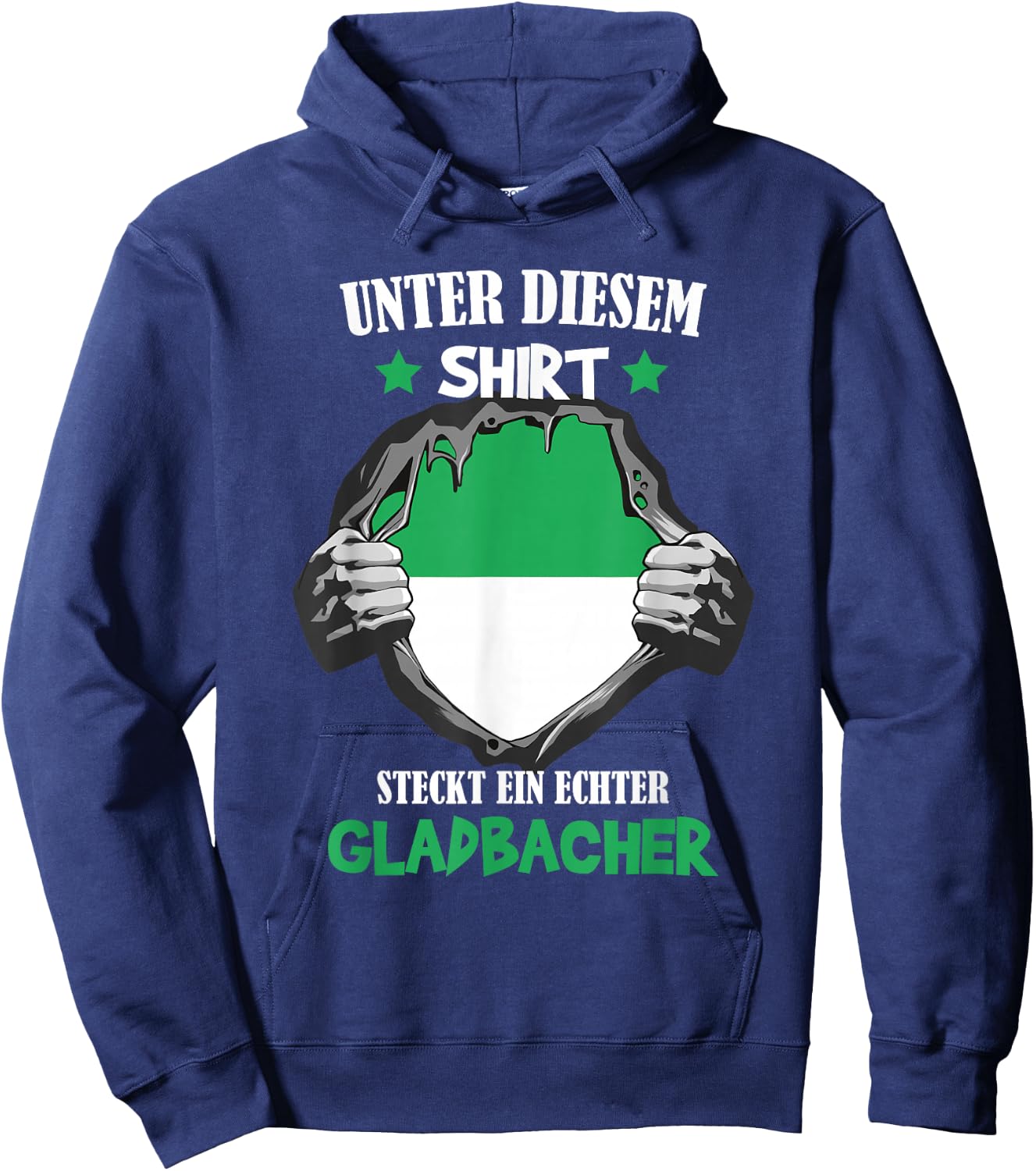 Mönchengladbach Gladbacher Gladbach , black, s Hoodie - Hoodie | Navy