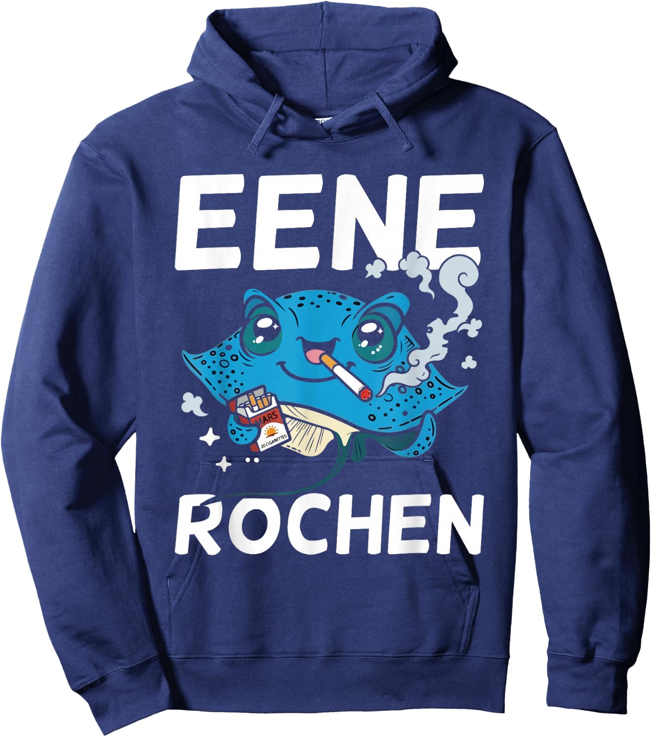 Eene Rochen Lustiger Raucher Party Spruch Hoodie - Hoodie | Navy