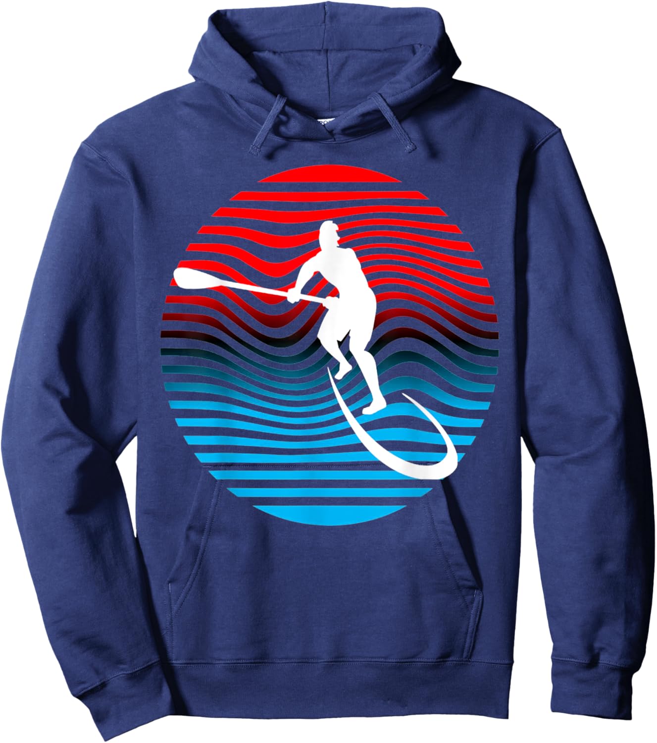 SUP Stand Up Paddle Boarding Surf Board Surfing Hoodie - Hoodie | Navy