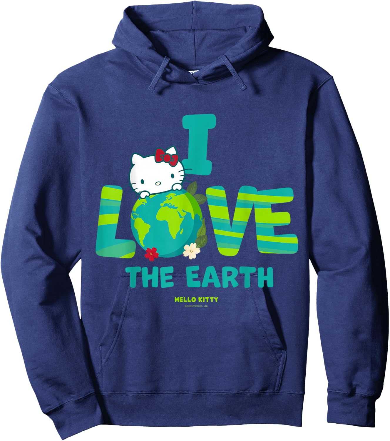 I love the earth - Hello Kitty and Friends Hoodie - Hoodie | Navy