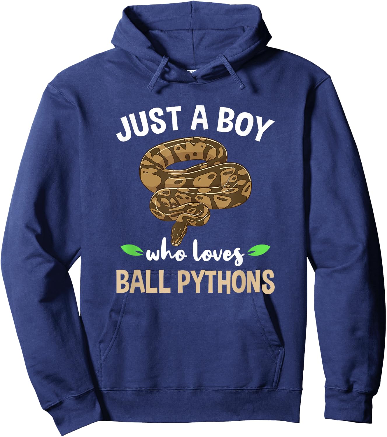 Just A Boy Who Loves Ball Pythons Hoodie - Hoodie | Navy