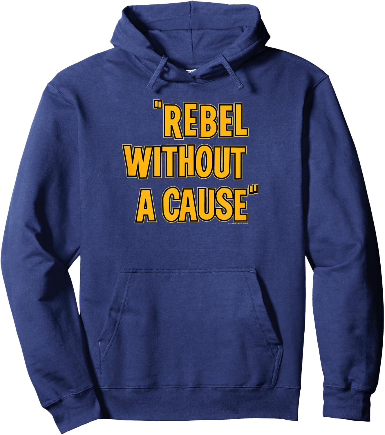 WB100 Rebel Without A Cause Classic Movie Logo Hoodie - Hoodie | Navy