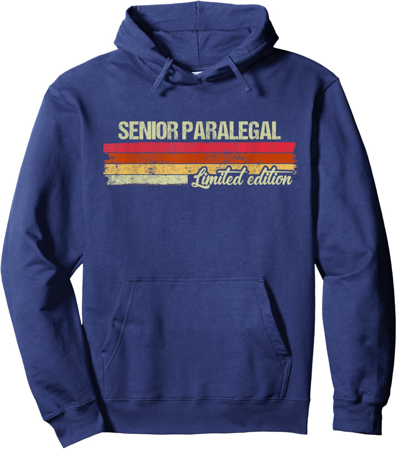 Vintage Senior Paralegal Limited Edition Hoodie - Hoodie | Navy