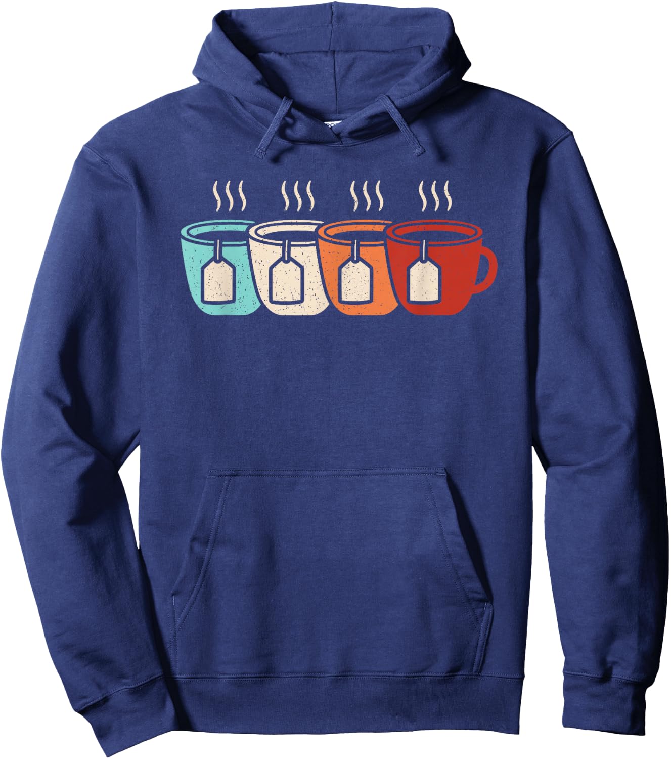 Retro Tea Cup Vintage Tea Lovers Tea Women Men Hoodie - Hoodie | Navy