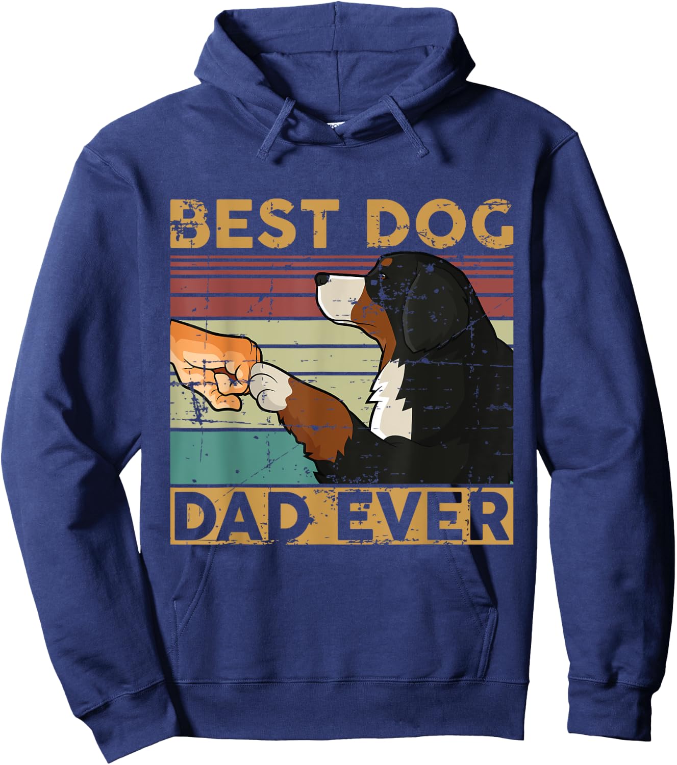 Best dog dad ever Berner Sennenhund Hoodie - Hoodie | Navy