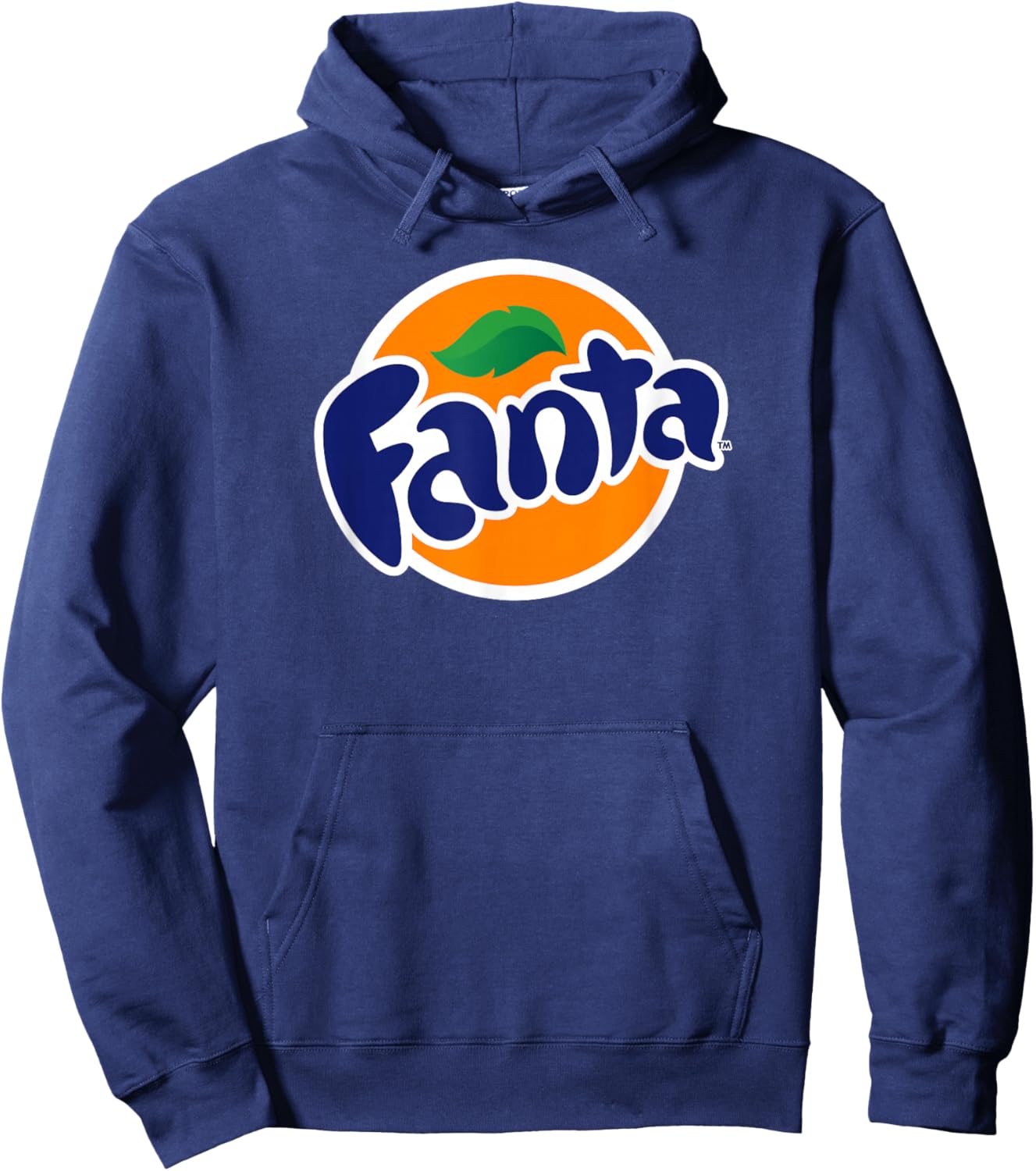 Fanta Circle Logo , Black Hoodie - Hoodie | Navy