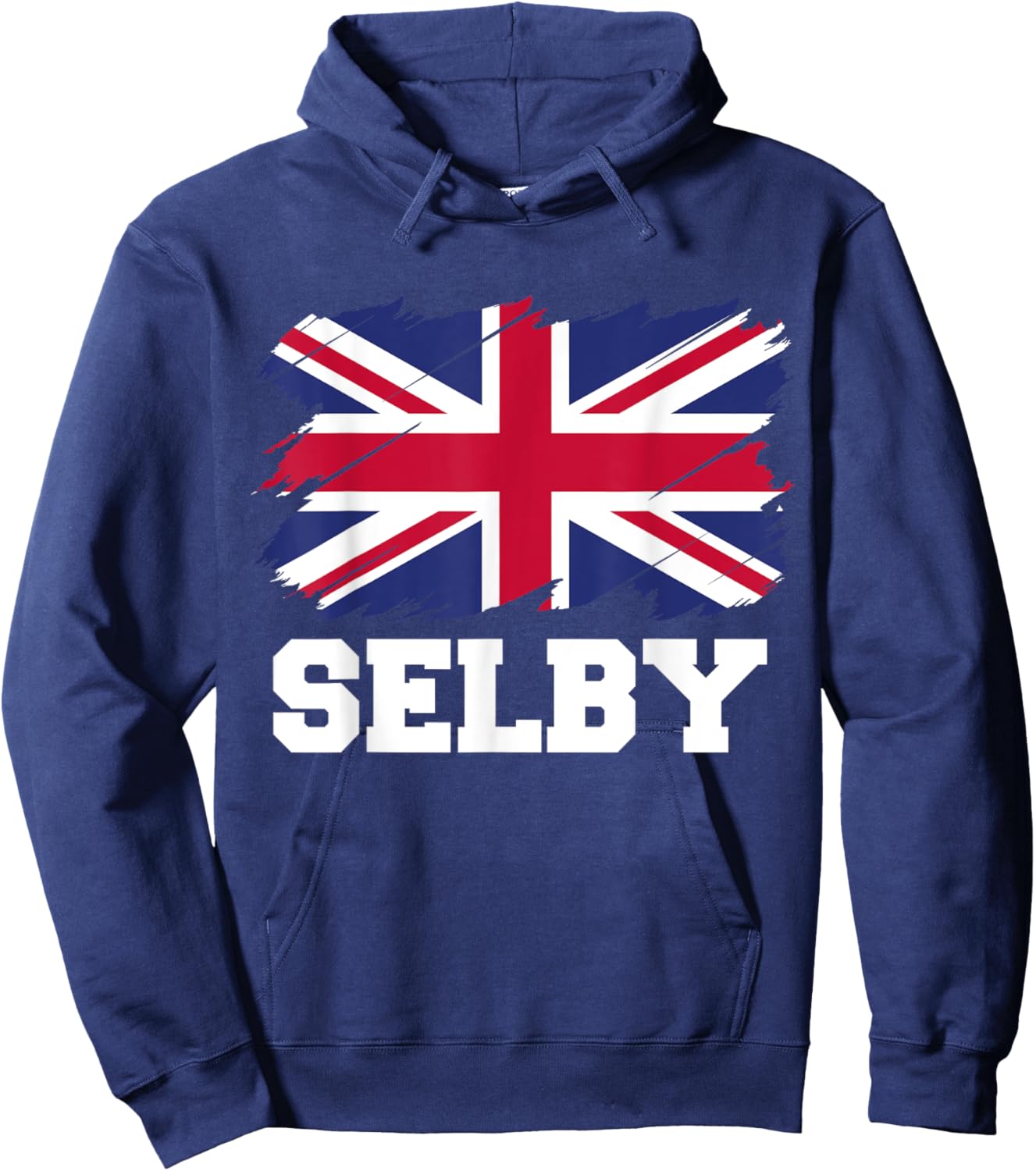 Selby UK, British Flag, Union Flag Selby Hoodie - Hoodie | Navy