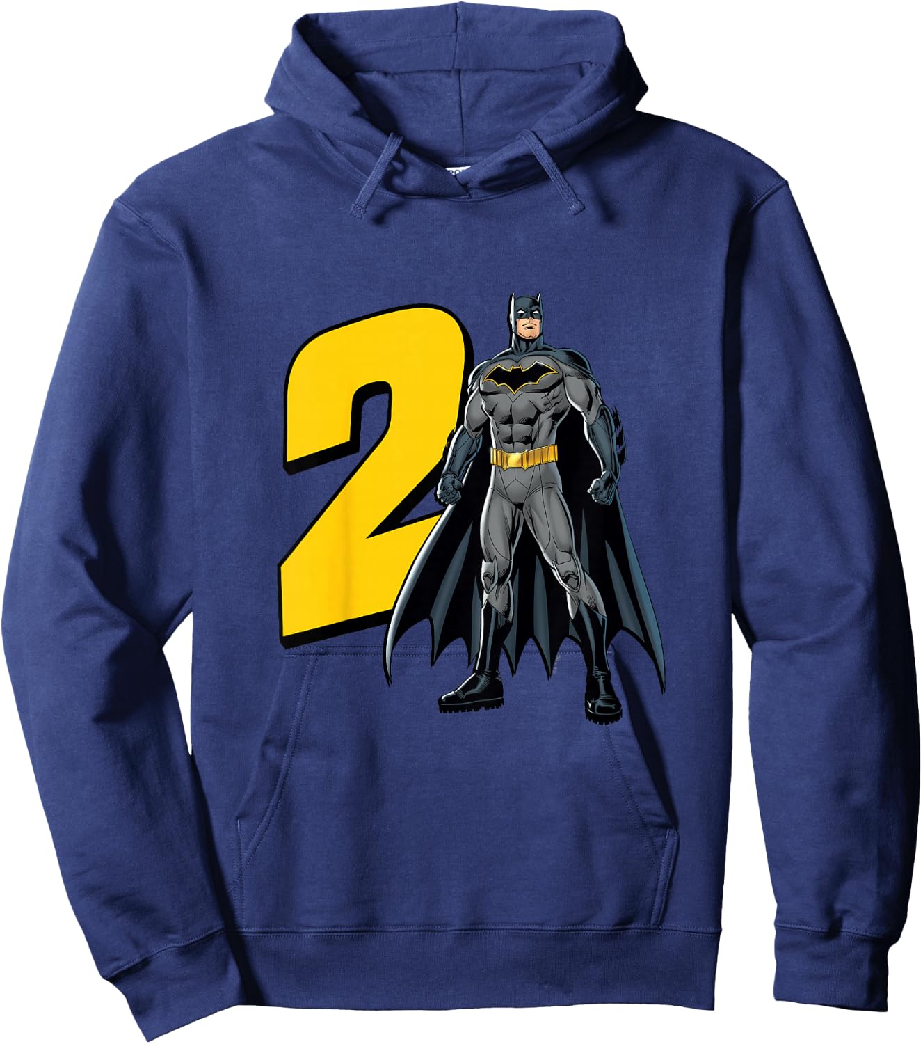 Kids Batman Super Hero 2nd Birthday Hoodie - Hoodie | Navy