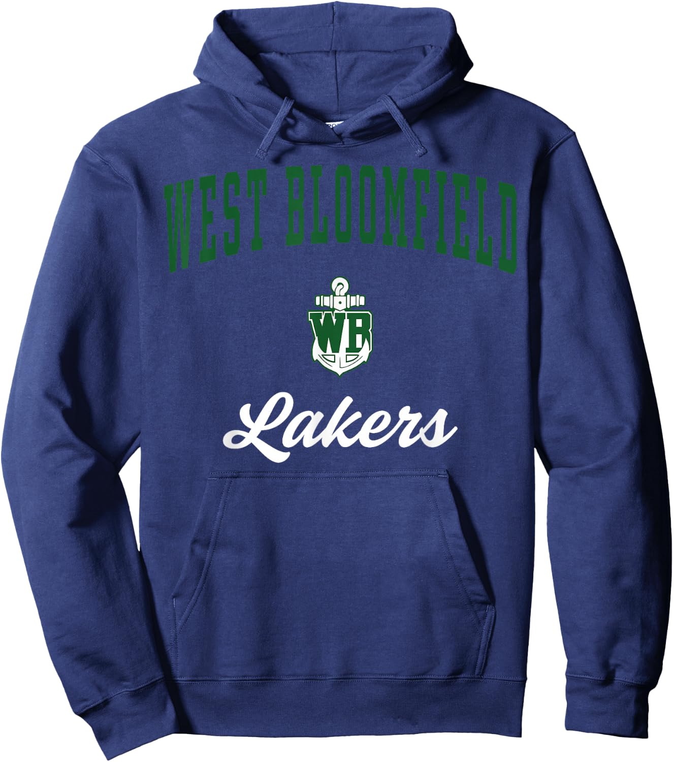 West Bloomfield High School Lakers Hoodie - Hoodie | Navy