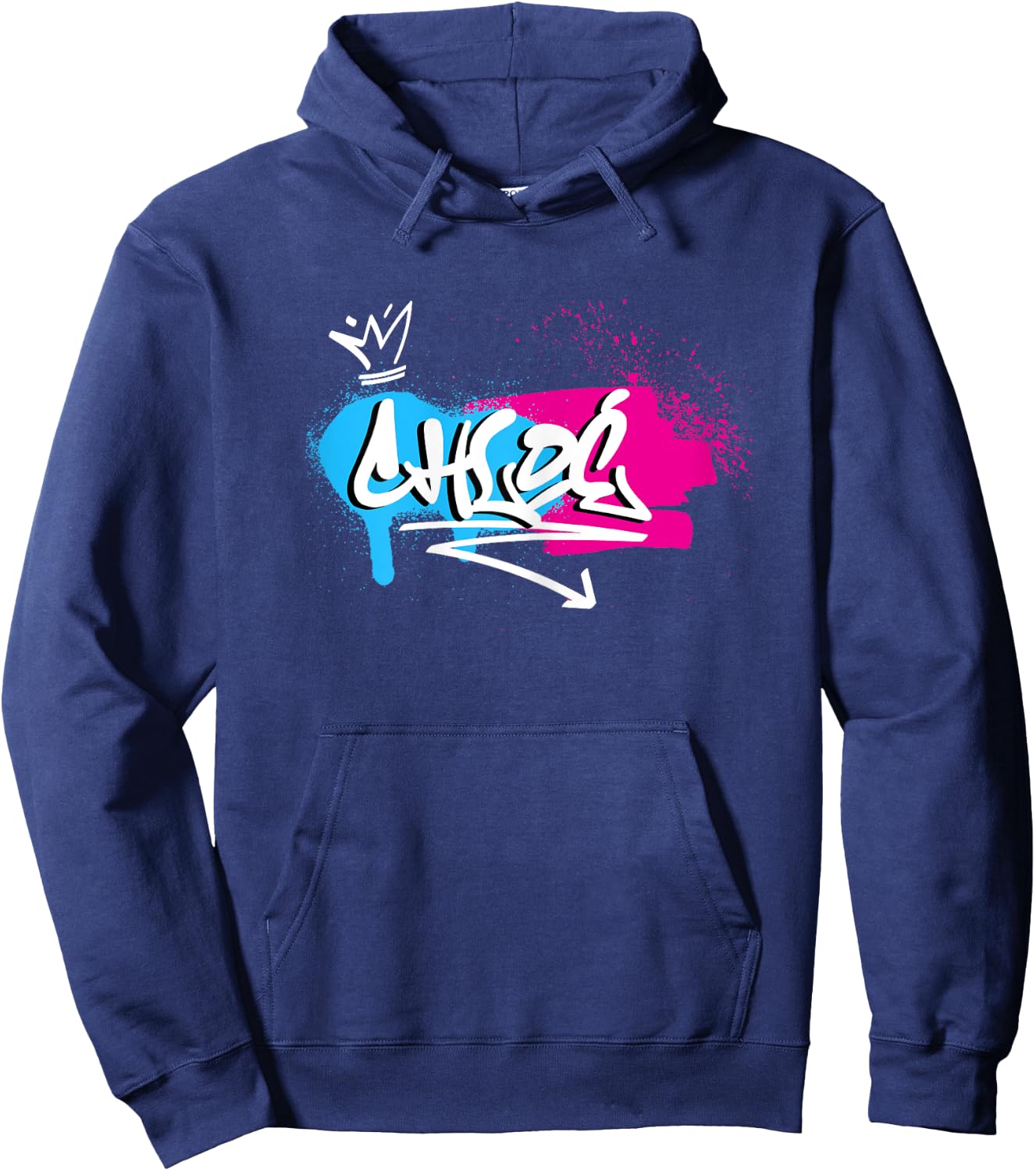 Ladies Girls Funny Funny Gift for Chloé , Black Hoodie - Hoodie | Navy