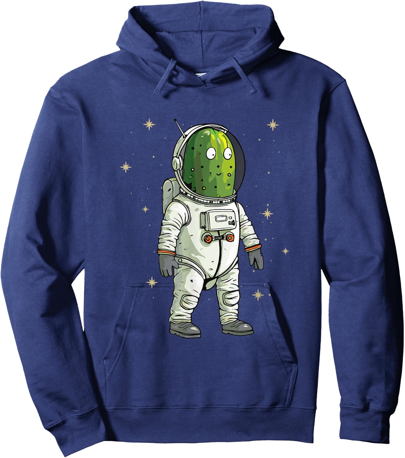 Cute Pickle in Space Universe Spaceman Hoodie - Hoodie | Navy
