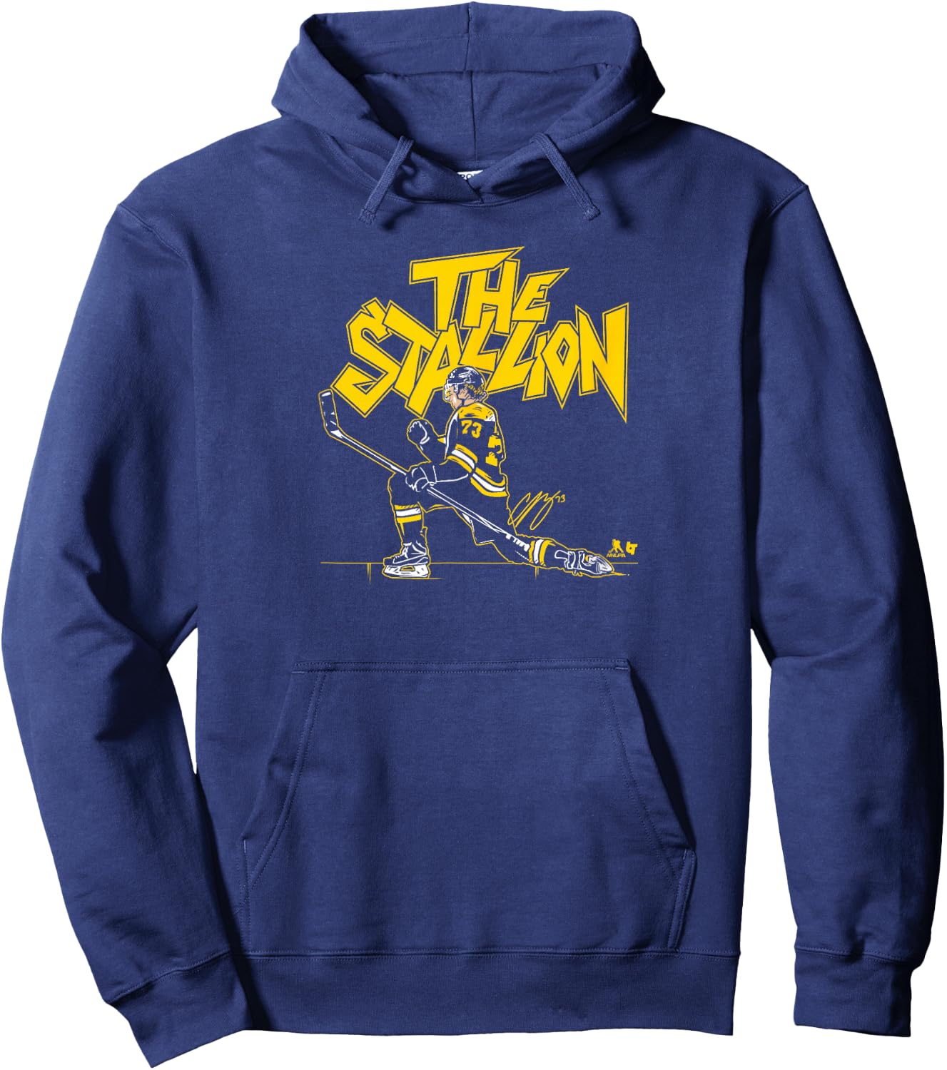 Charlie McAvoy: The Stallion - Boston Hockey Hoodie - Hoodie | Navy