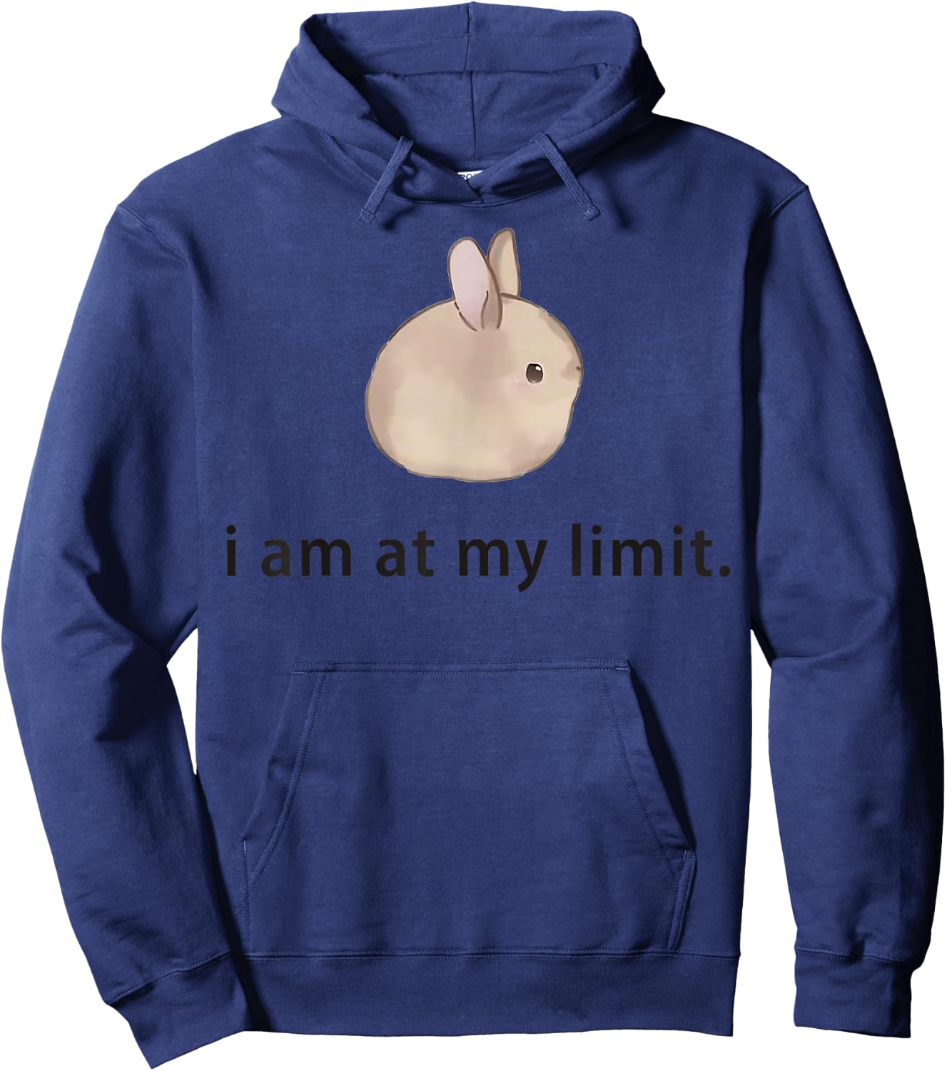 I Am At My Limit Rabbit Hoodie - Hoodie | Navy