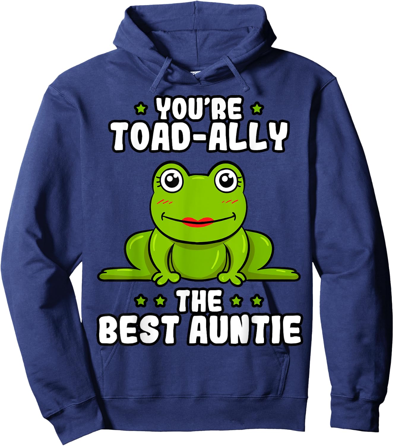 Toad-Ally The Best Auntie Frog Lover Toad Aunt Hoodie - Hoodie | Navy