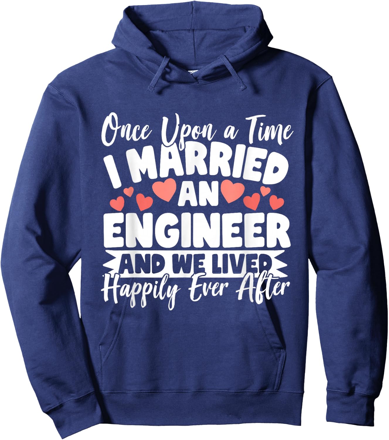 I Married An Engineer - Engineer Wife Hoodie - Hoodie | Navy