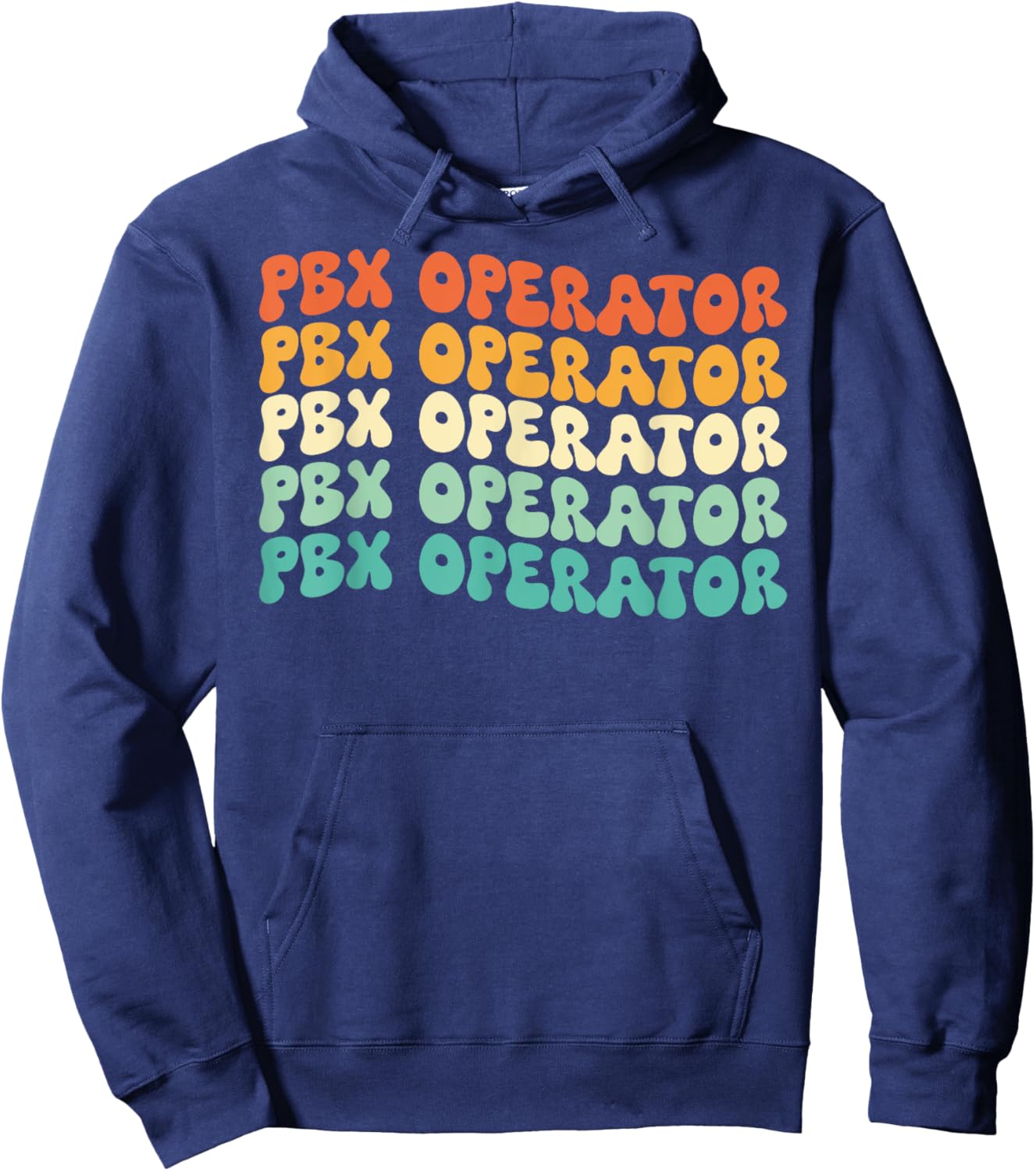 Groovy Pbx Operator Job Title Hoodie - Hoodie | Navy
