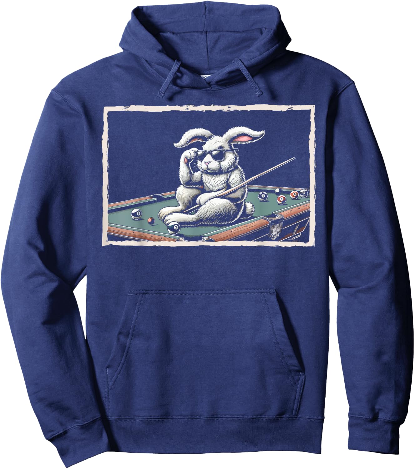 Bunny Billiard Cue Pool Snooker Hoodie - Hoodie | Navy