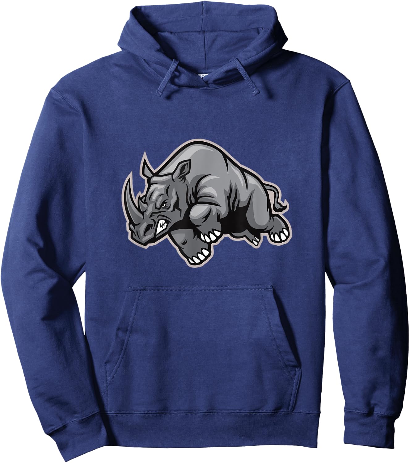 Charging Rhino Chubby Rhinoceros Hoodie - Hoodie | Navy