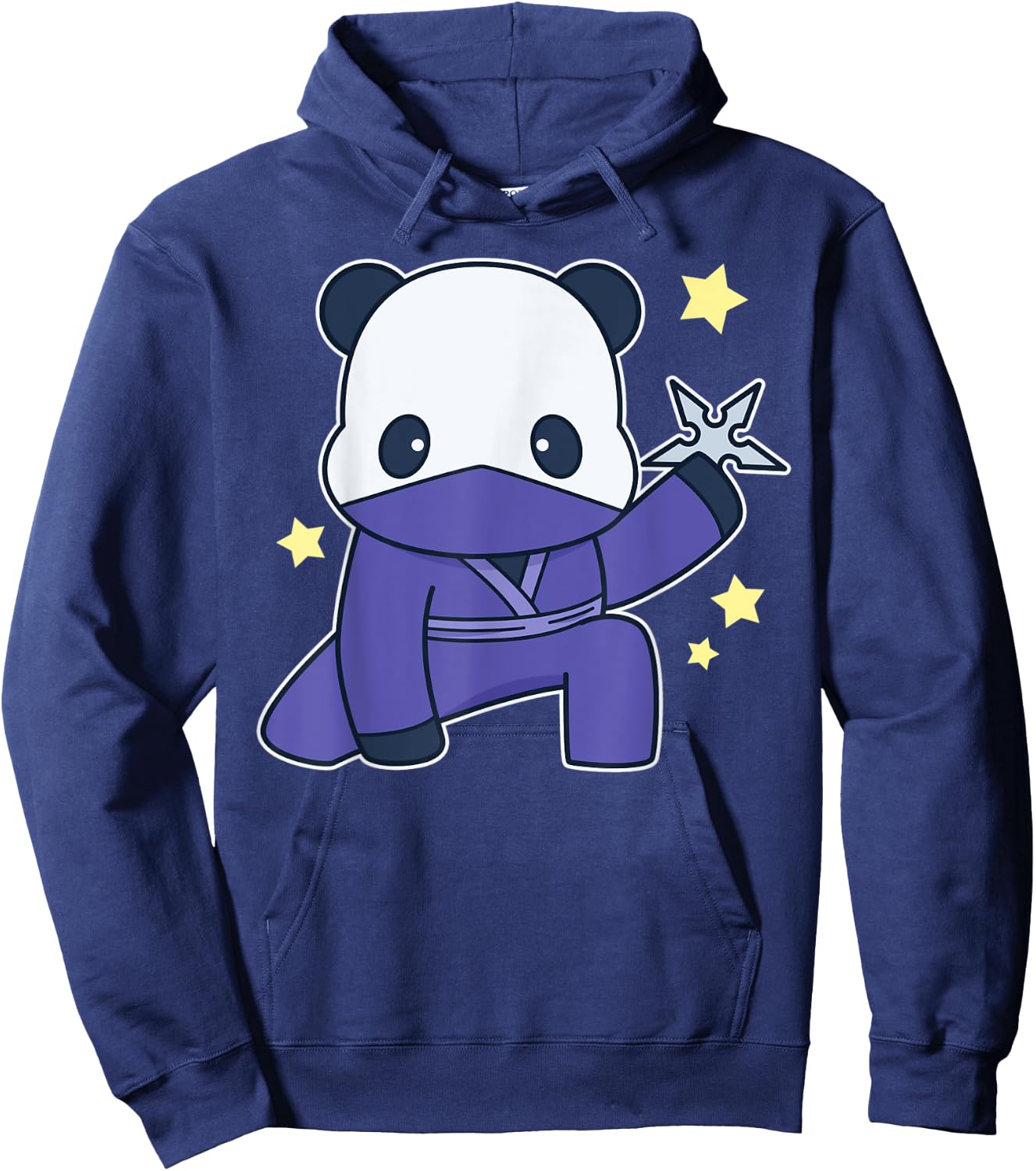 Cute Panda Wearing A Ninja Costume Panda Bear Hoodie - Hoodie | Navy