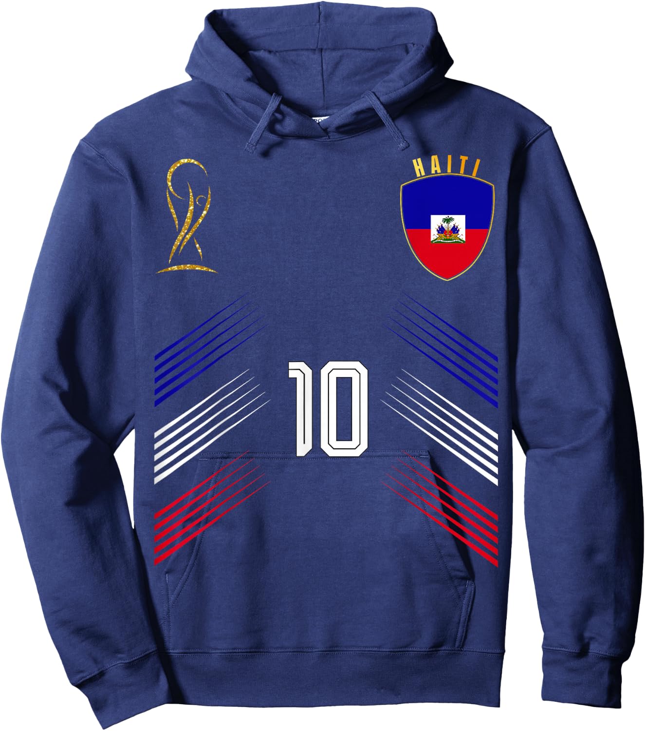 Haiti Flag Haitian Pride Lovers Retro Hoodie - Hoodie | Navy