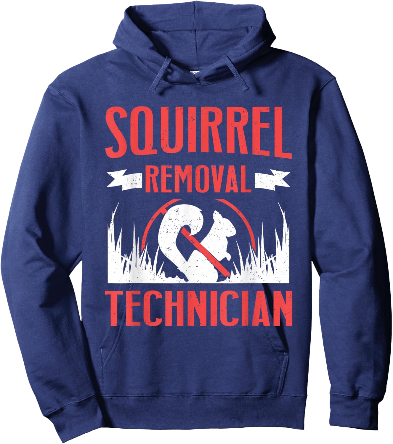 Squirrel Removal Technician Hoodie - Hoodie | Navy
