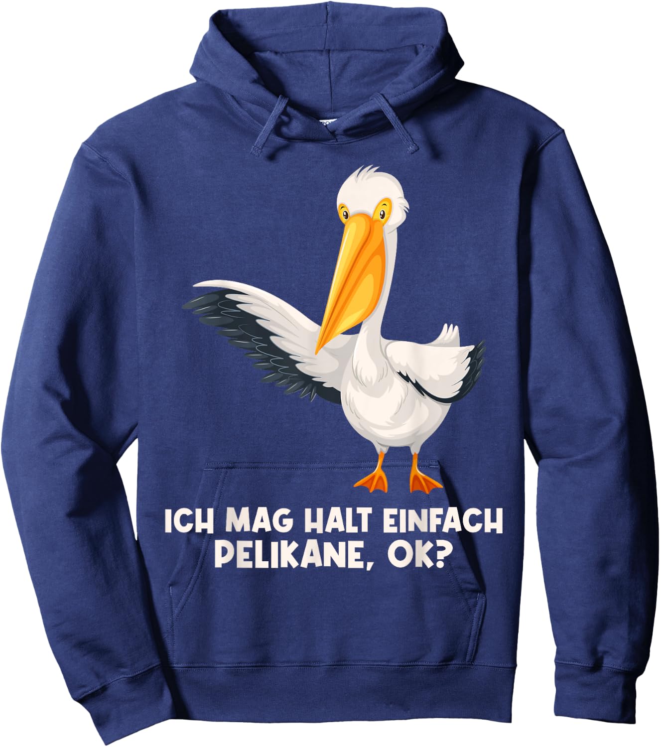 Ich mag halt einfach Pelikane Pelikan Hoodie - Hoodie | Navy