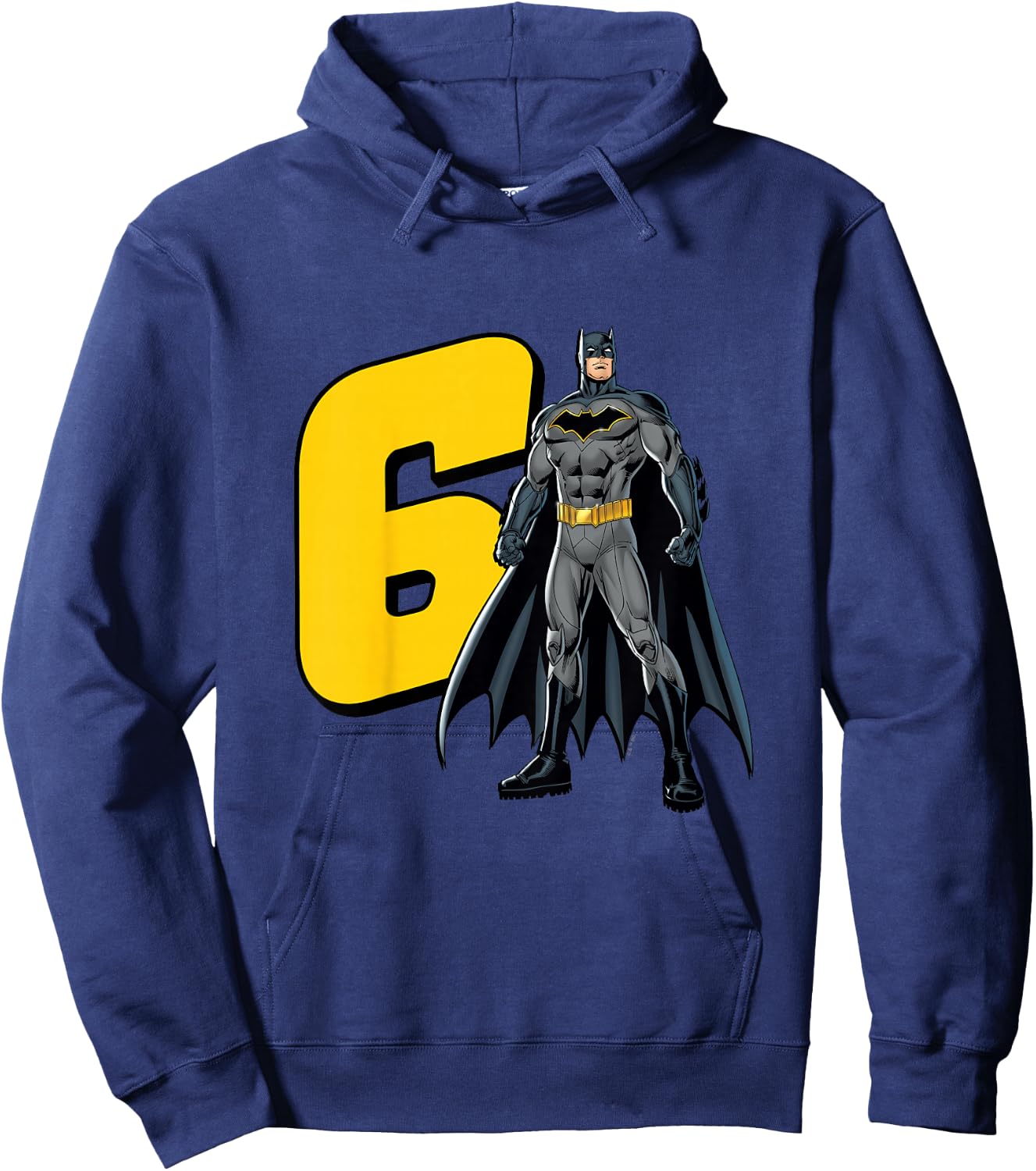 Kids Batman Super Hero 6th Birthday Hoodie - Hoodie | Navy
