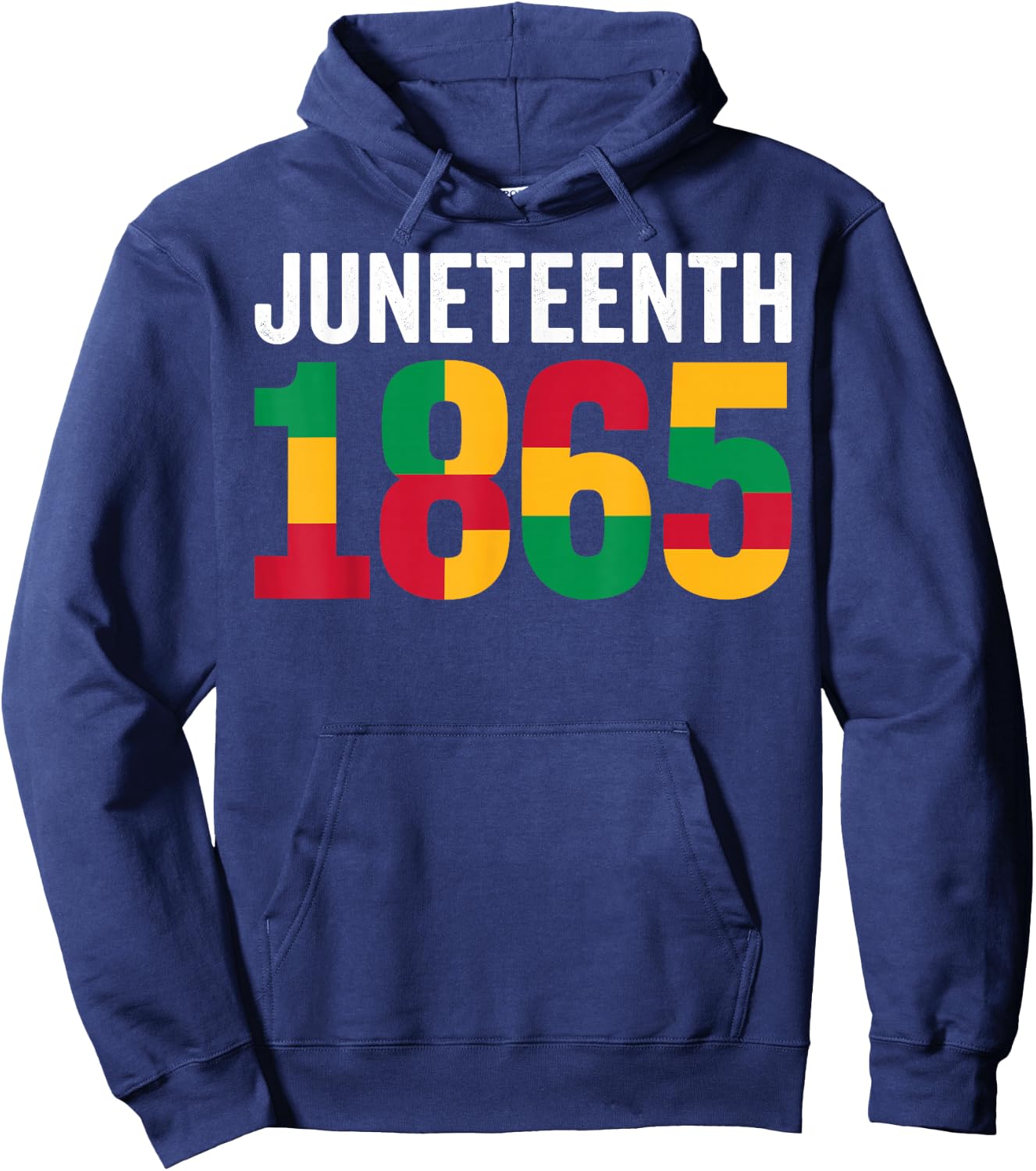 Juneteenth 1865 Black History Hoodie - Hoodie | Navy