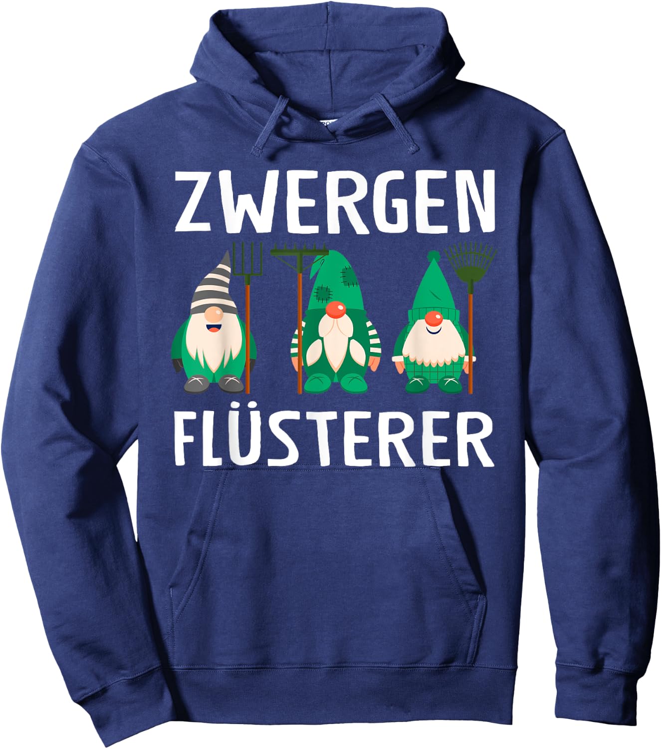 Zwergen Whisperer Garden Gnomes , black, s Hoodie - Hoodie | Navy