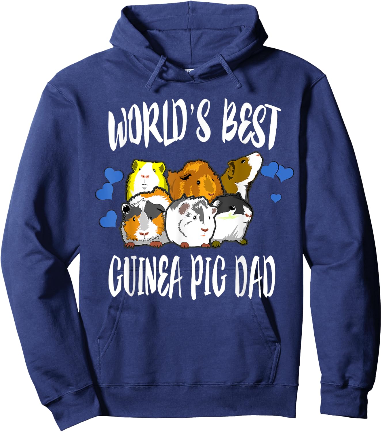 World's Best Guinea Pig Dad Hoodie - Hoodie | Navy