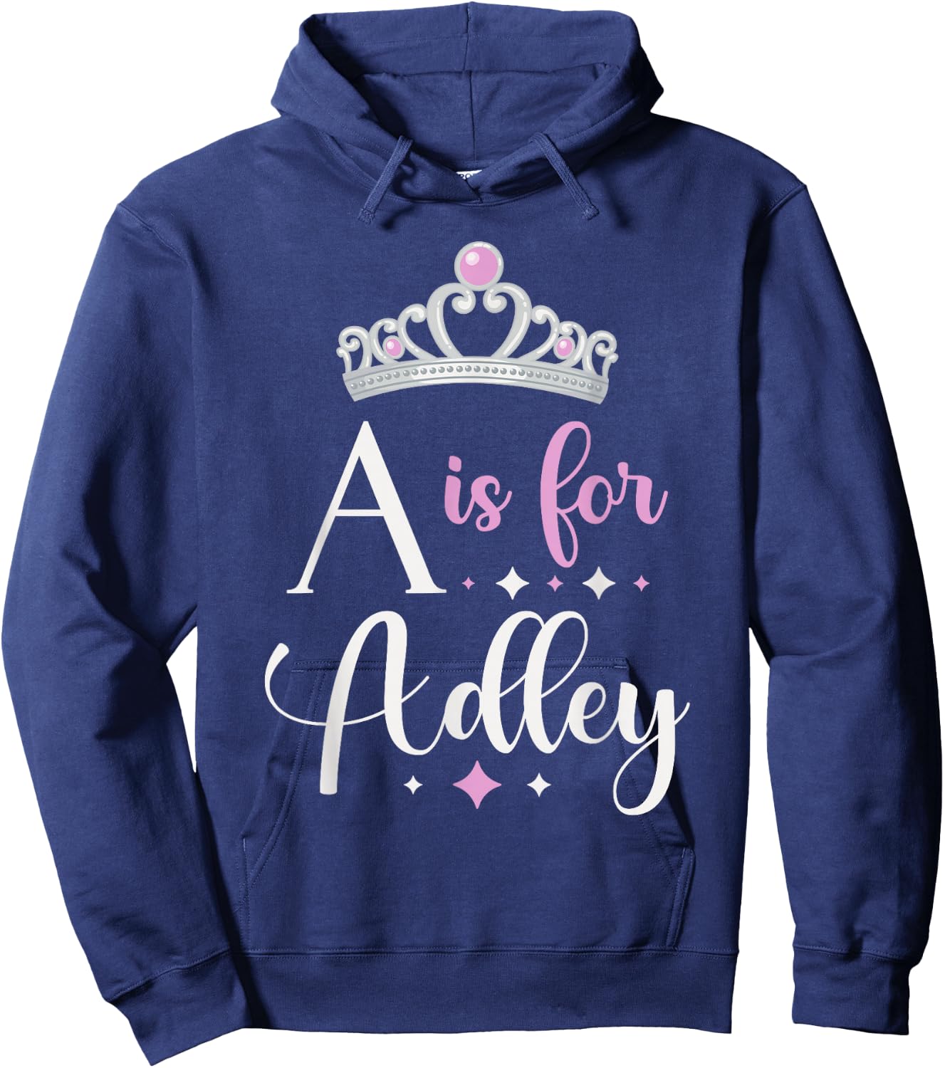 First Name Adley Personalized A Is For Adley Hoodie - Hoodie | Navy