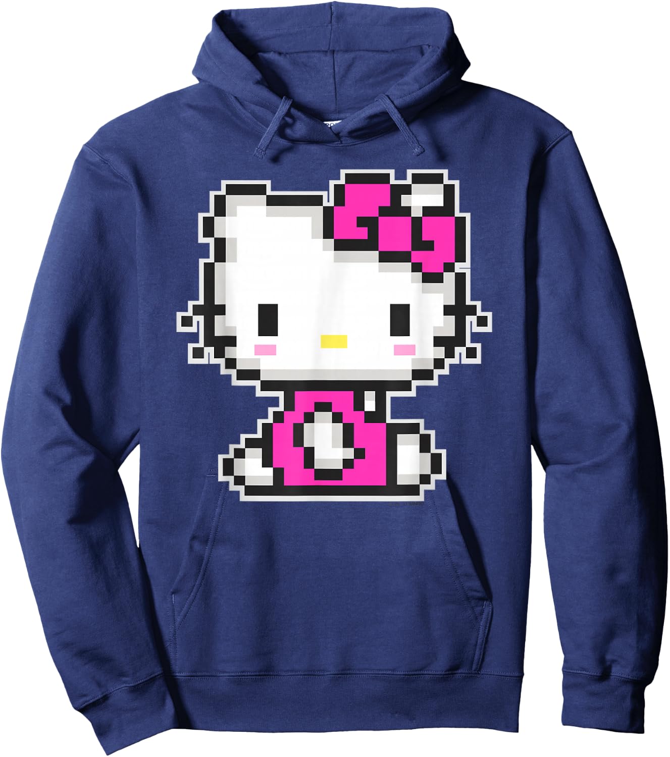 Hello Kitty Official Pixel Shirt Hoodie - Hoodie | Navy