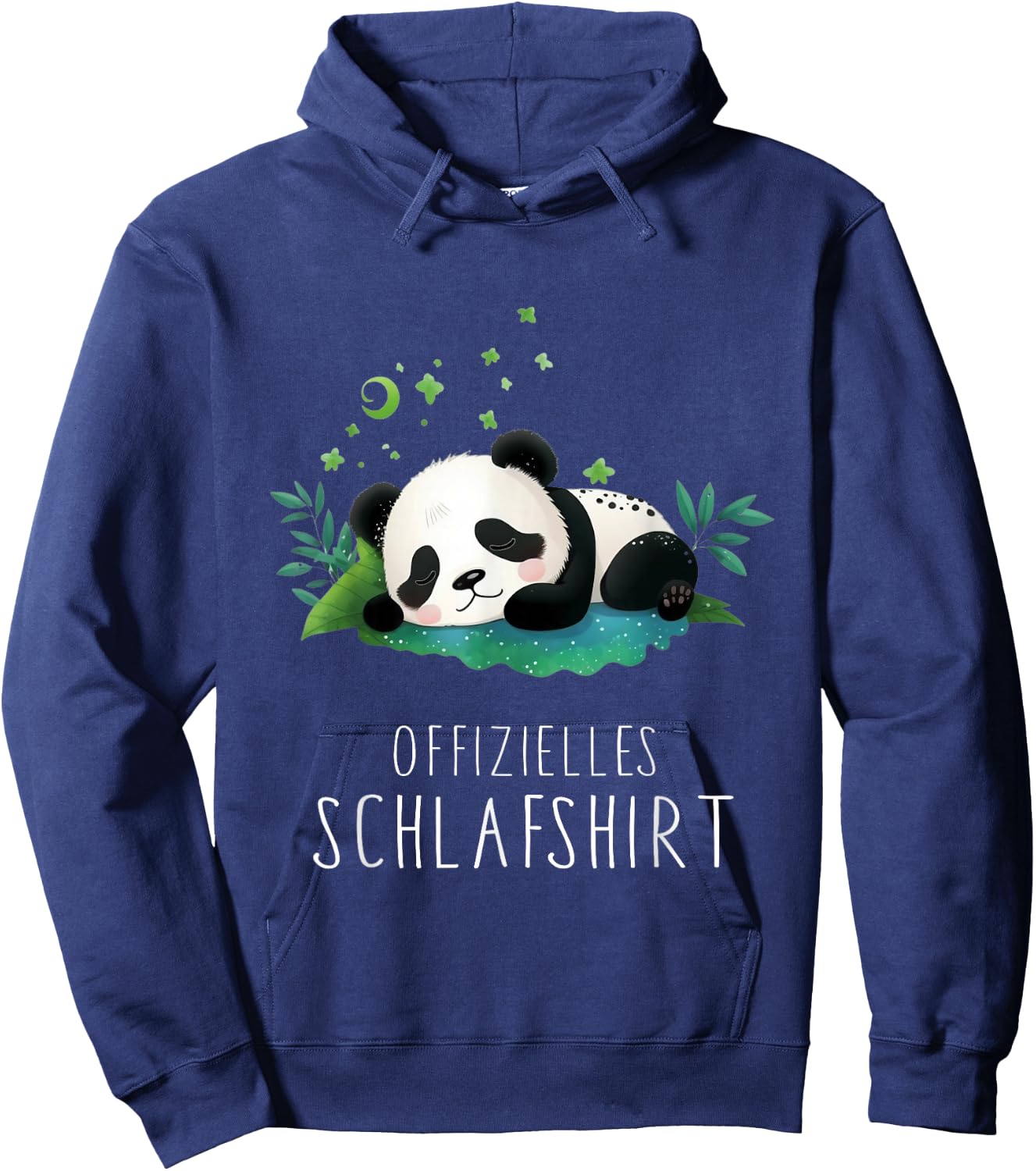 Official Otter Sleep Shirt - Panda , black Hoodie - Hoodie | Navy
