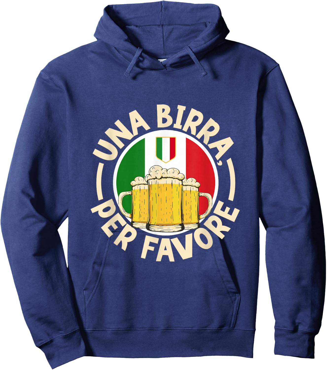 Una birra per favore - Italien Hoodie - Hoodie | Navy