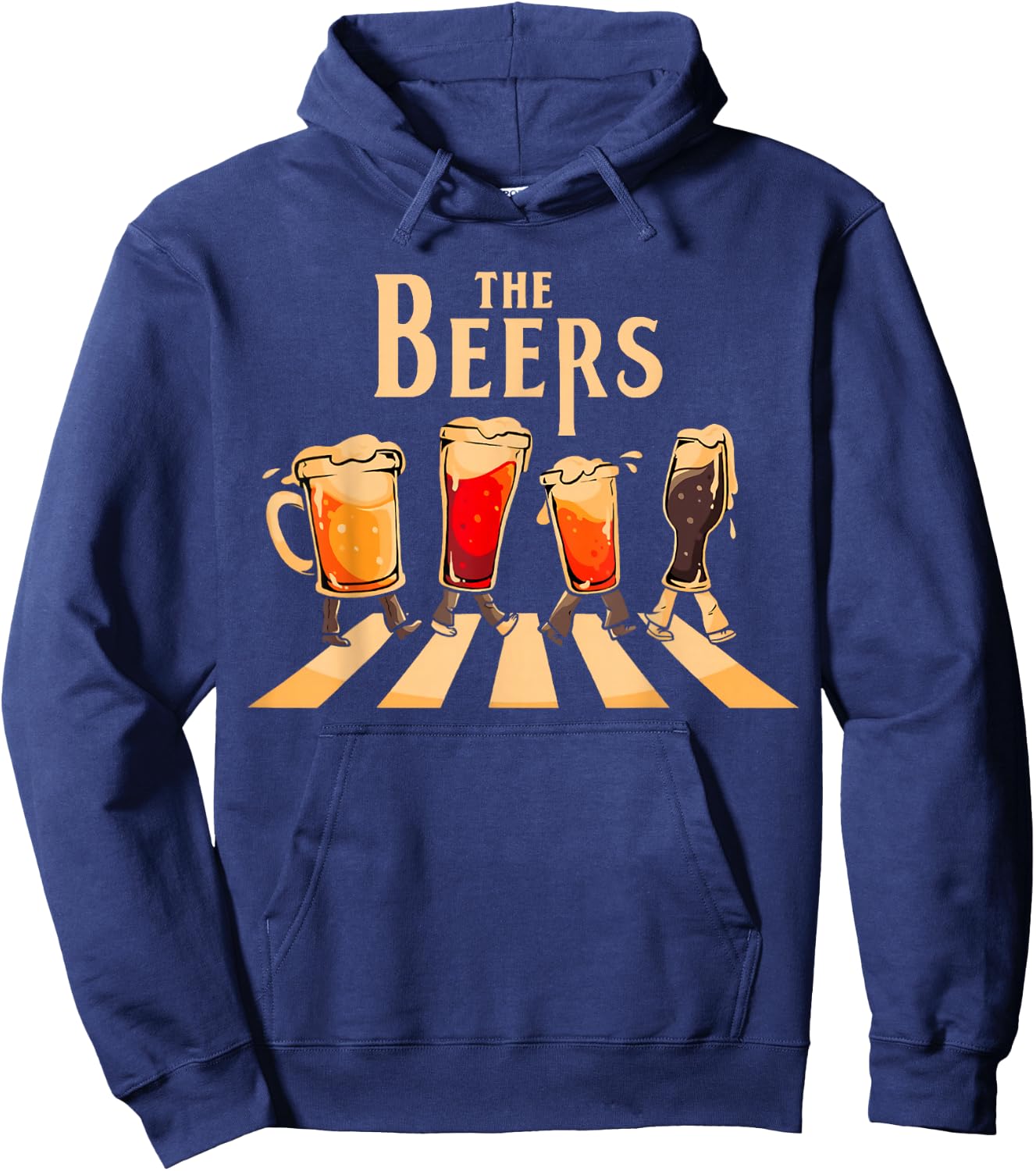 Funny The Beers Model Cover Hoodie - Hoodie | Navy