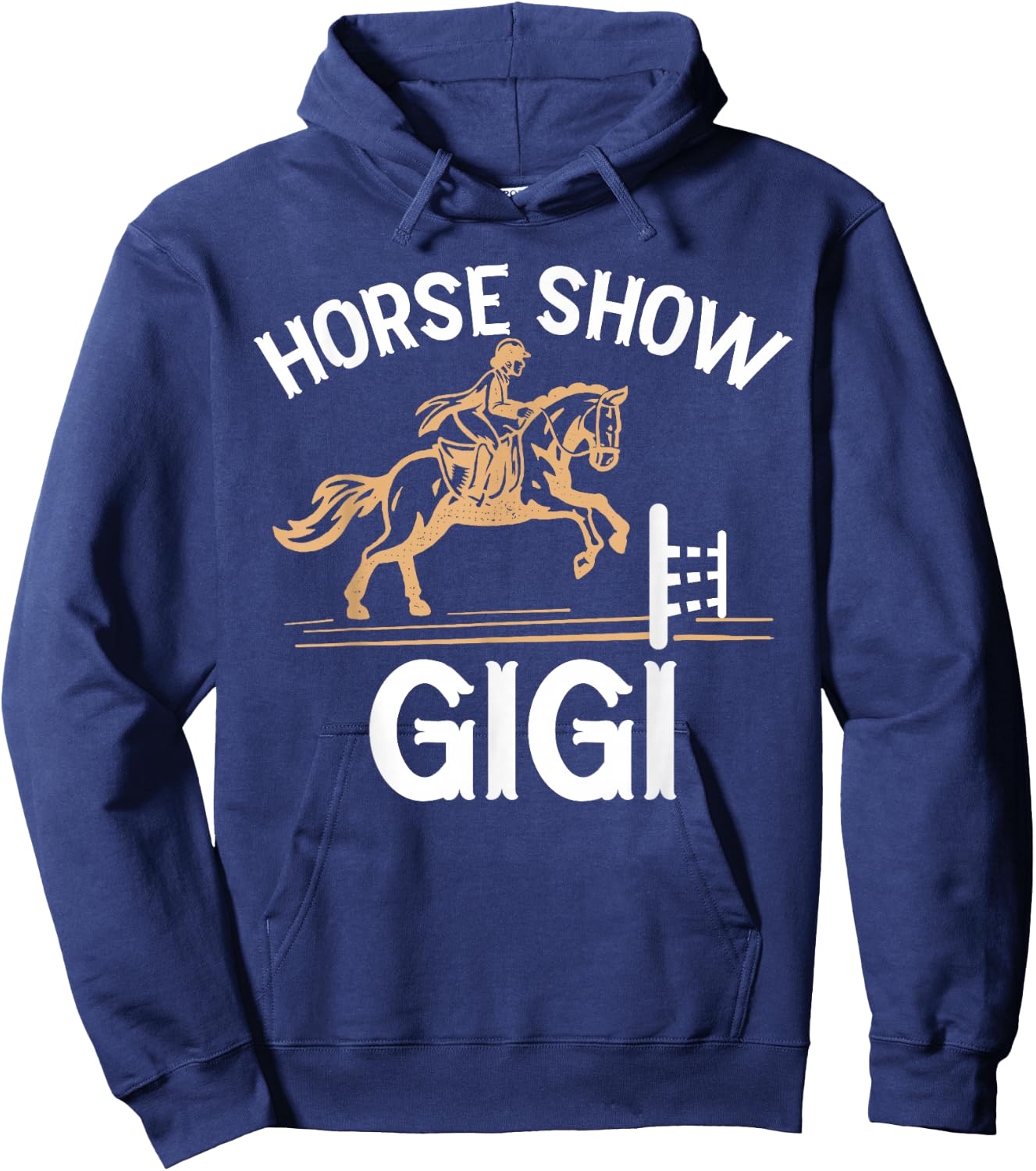 Horse Show Gigi Grandma Equestrian Gigi Hoodie - Hoodie | Navy