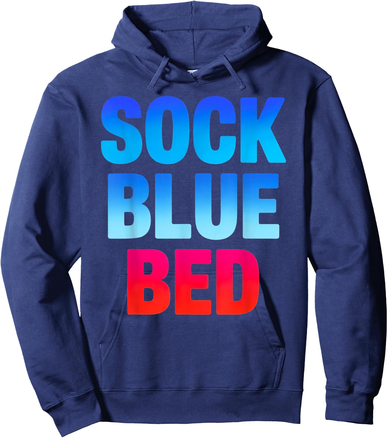 Sock Blue Bed Funny Meme Hoodie - Hoodie | Navy