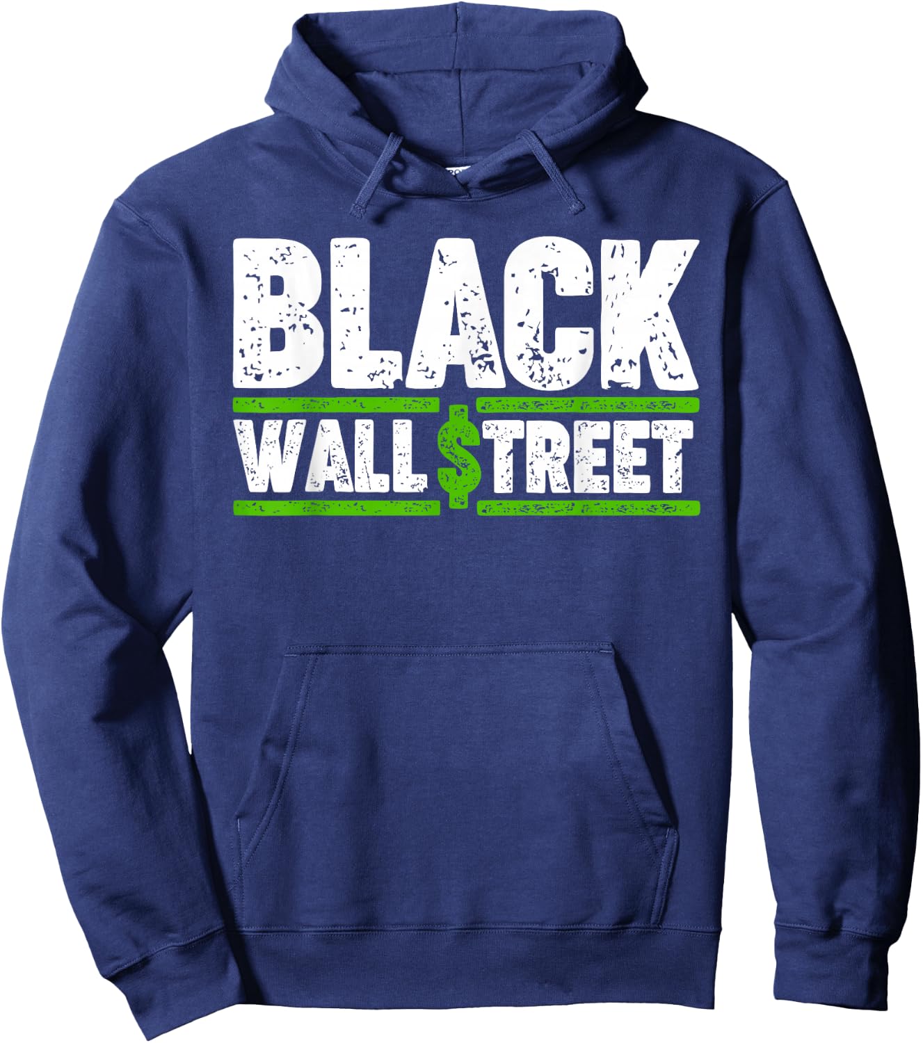 Black Wall Street Hoodie - Hoodie | Navy