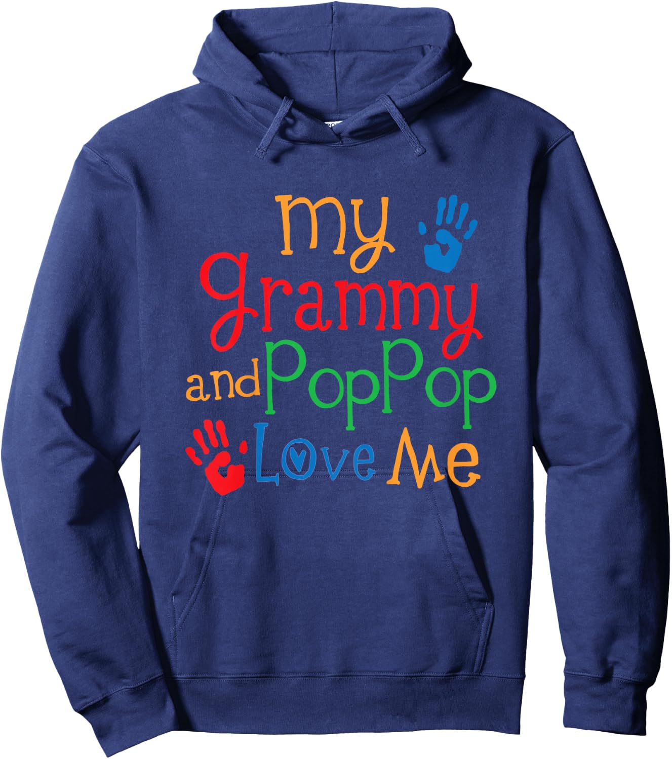Kids Grammy and PopPop Love Me Hoodie - Hoodie | Navy